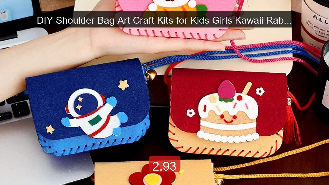 DIY Shoulder Bag Art Craft Kits for Kids Girls Kawaii Rabbit Flowe... -- Best Deal 2026 | Shop Now!