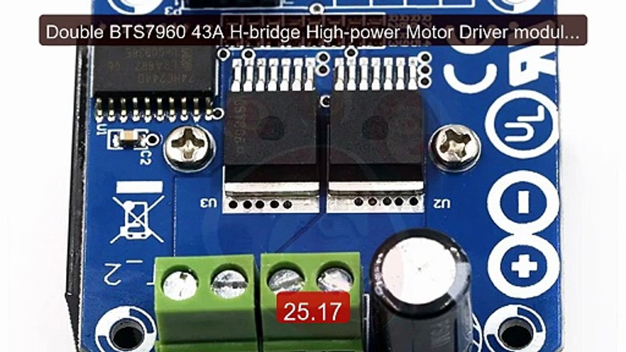 Double BTS7960 43A H-bridge High-power Motor Driver module/ diy sma... -- Top Rated 2026 | Buy Now!