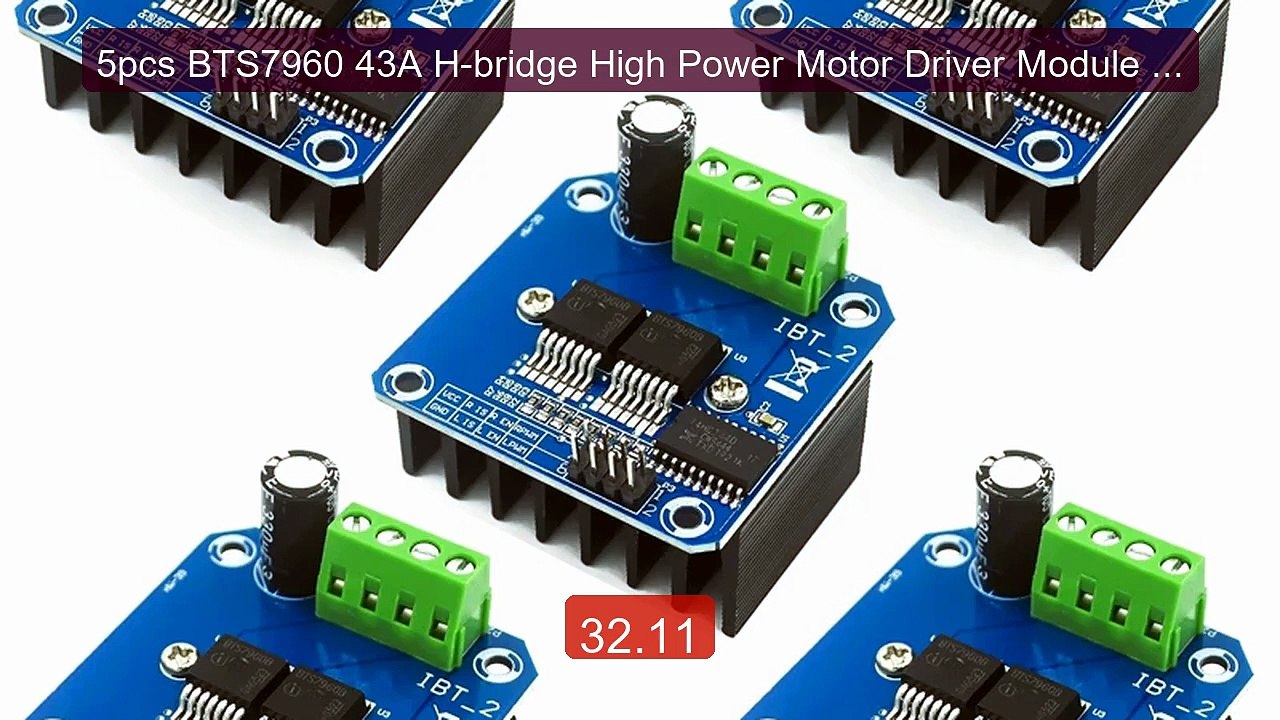 5pcs BTS7960 43A H-bridge High Power Motor Driver Module High... -- Amazing Value 2026 | Must Have!