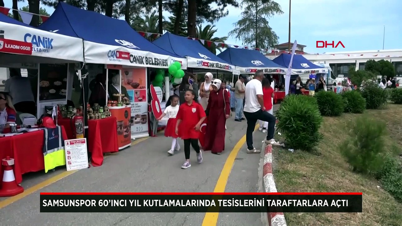 Samsunspor 60’ıncı yıl kutlamalarının son etkinliğinde tesislerini taraftarlara açtı