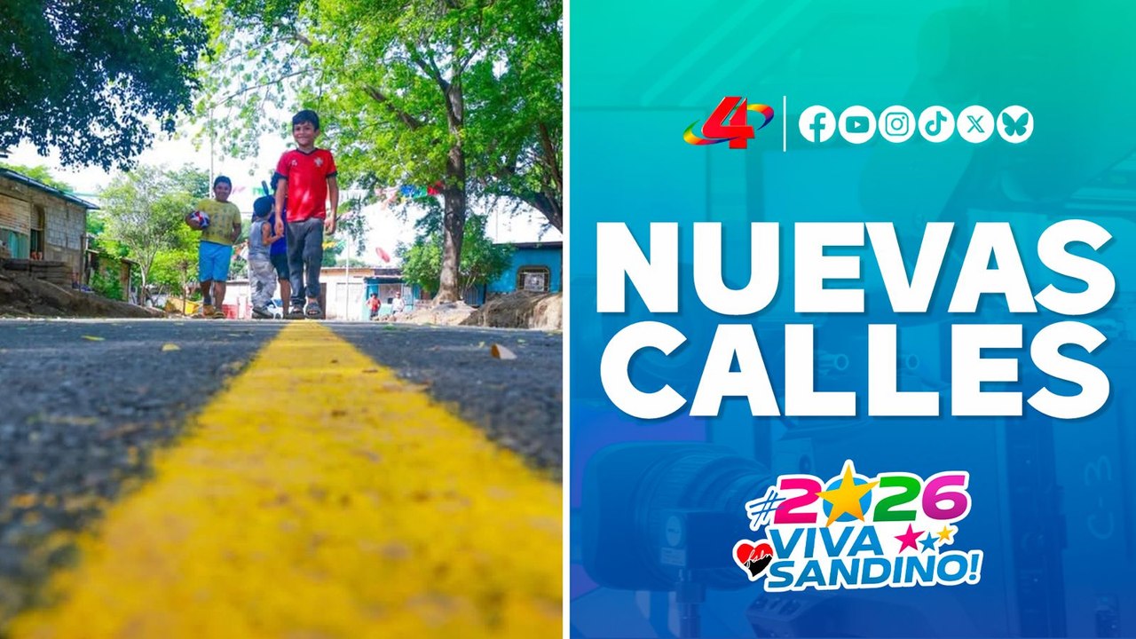 🛣️ Alcaldía de Managua entrega nuevas calles asfaltadas en el barrio Germán Pomares