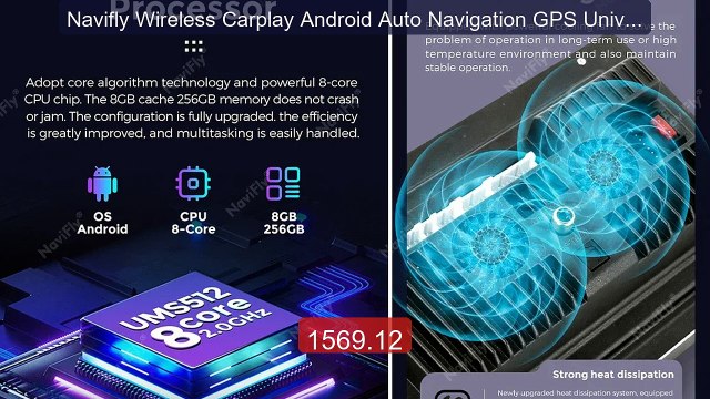 Navifly Wireless Carplay Android Auto Navigation GPS Universal... Hot Deal 2026 | Limited Offer!