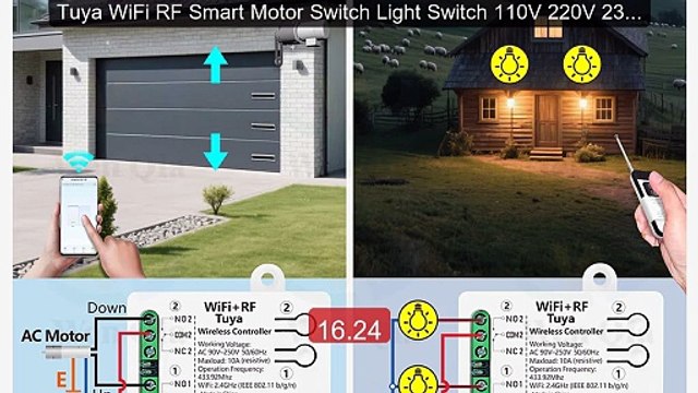 Tuya WiFi RF Smart Motor Switch Light Switch 110V 220V 230V 10... Hot Deal 2026 | Limited Offer!