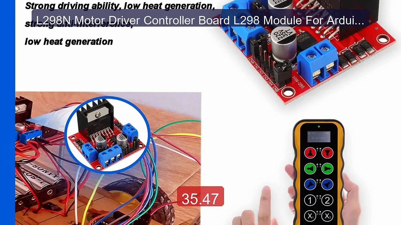 L298N Motor Driver Controller Board L298 Module For Arduino Du... -- Hot Deal 2026 | Limited Offer!