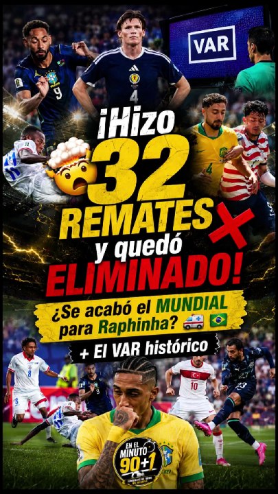 ¡Turquia quedó ELIMINADO! 🤯Brasil y USA lideres❌#mundial2026 #futbol