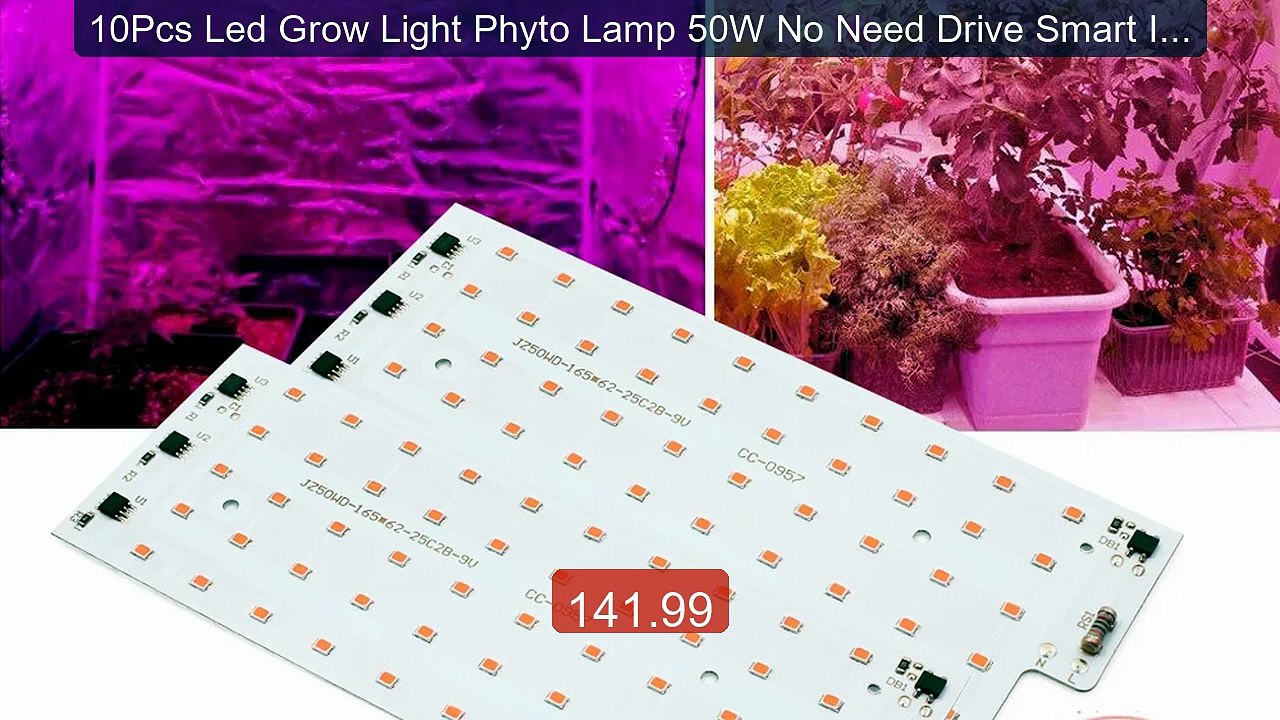 10Pcs Led Grow Light Phyto Lamp 50W No Need Drive Smart IC Fl... -- Amazing Value 2026 | Must Have!