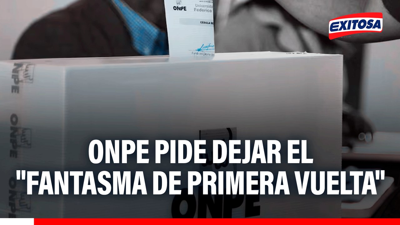 ONPE pide dejar el "fantasma de primera vuelta": asegura que hubo transparencia en segunda vuelta