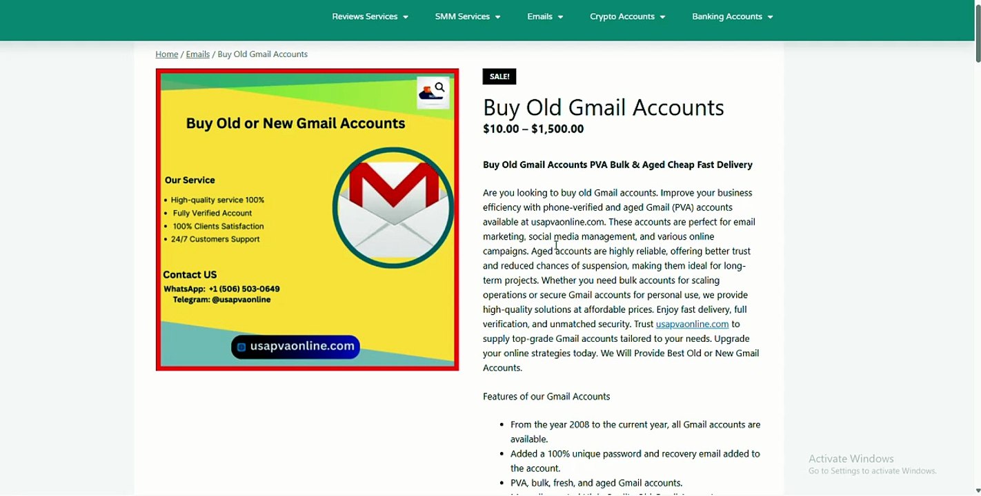 The Ultimate Guide to Buying Old Gmail Accounts USA UK