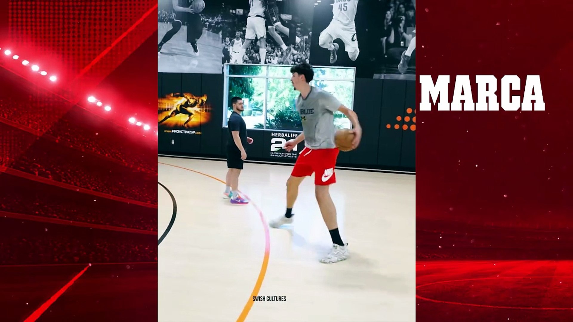 Atención a la buena mano desde el triple de Aday Mara: calentando de cara al draft de la NBA