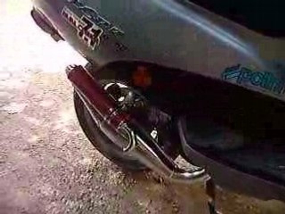 Pot Hebo Performer Chromé sur Élystar TDSI modifié carbu