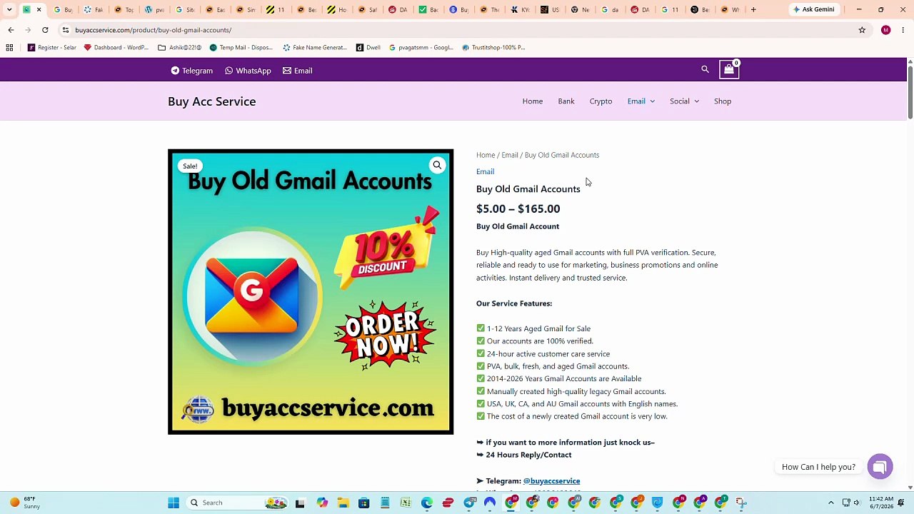 Where&How to Buy Aged Gmail Accounts at Affordable Prices.....