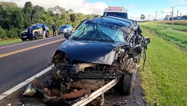 Grave acidente envolvendo caminhão é registrado na BR-277