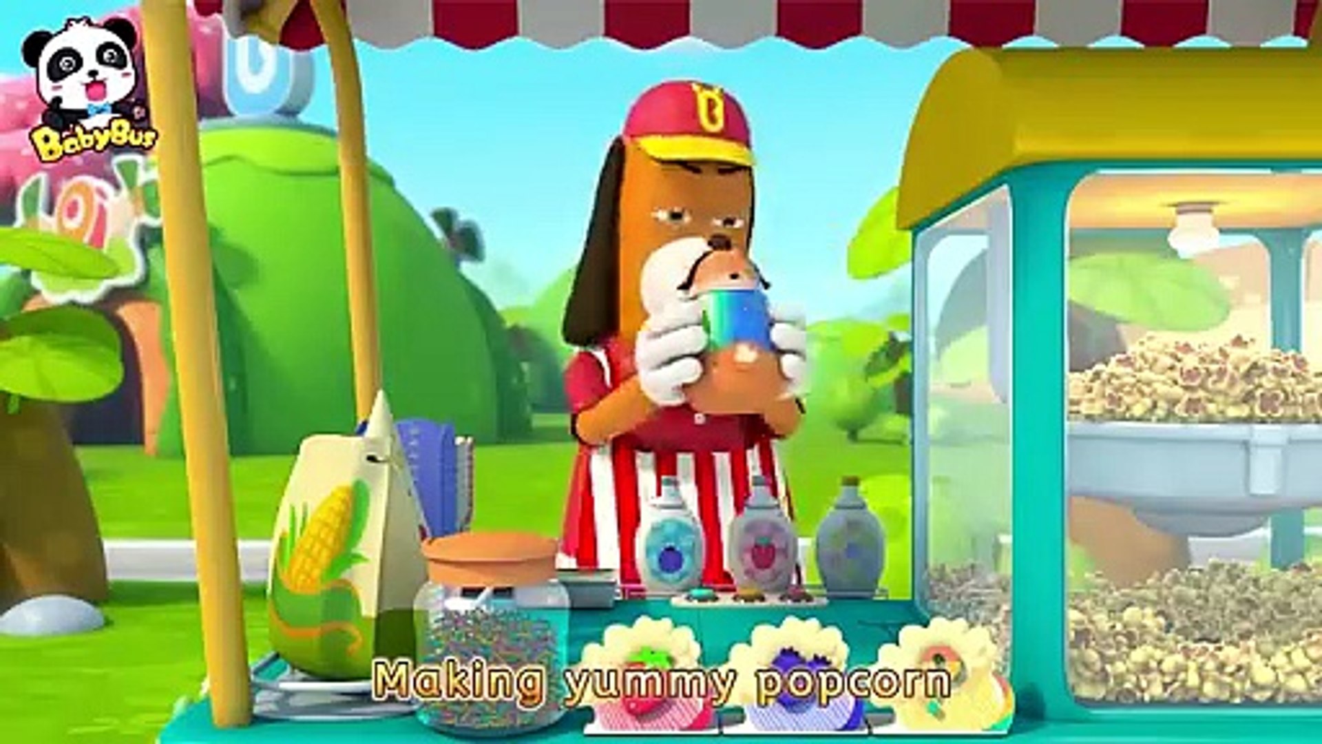 ⁣Yummy Popcorn Song _ Colors Song _ Kids Songs _ Cartoon for Kids _ BabyBus