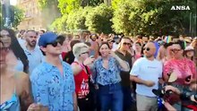 Roma Pride, contestato Adinolfi presente con una bandiera di Israele
