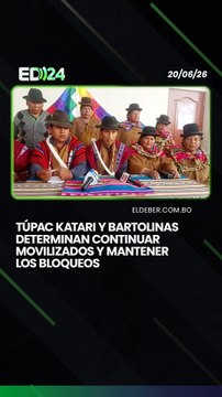 Túpac Katari y Bartolinas determinan continuar movilizados y mantener los bloqueos