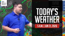 Today's Weather, 5 A.M. | Jun. 21, 2026