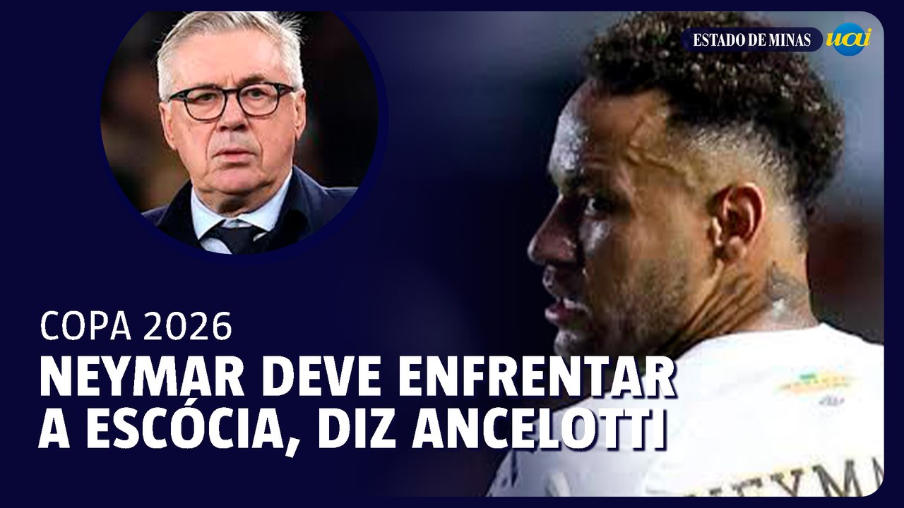 Neymar deve enfrentar a Escócia, diz Ancelotti
