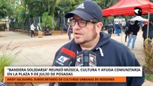 Bandera Solidaria reunió música, cultura y ayuda comunitaria en la Plaza 9 de Julio de Posadas