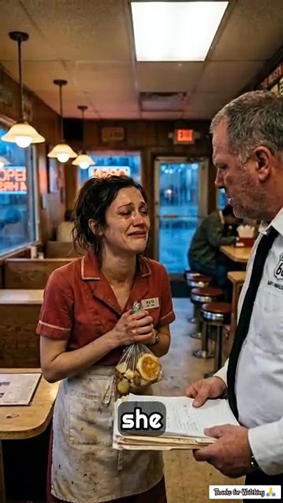 She was fired for "stealing" leftovers...💔 Then the Owner found out WHY! 😭 #MothersLove #LifeLessons