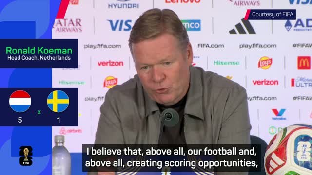 Koeman hails 'improved' Netherlands after thrashing Sweden at World Cup