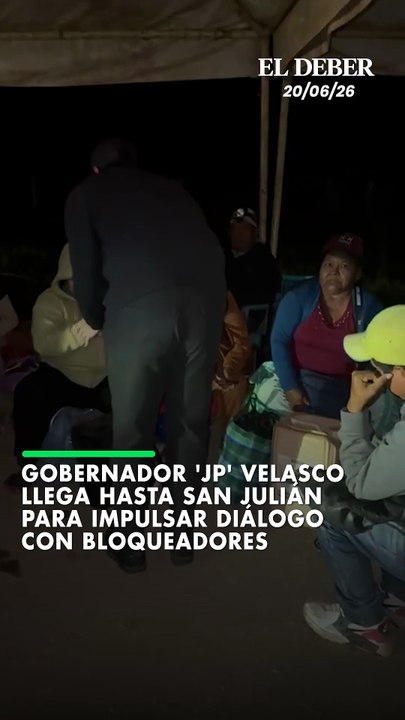 Gobernador 'JP' Velasco llega hasta San Julián para impulsar diálogo con bloqueadores