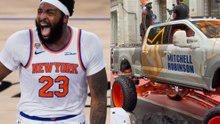 NBA champion Mitchell Robinson blows fans’ minds with his unique ride in New York