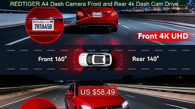 REDTIGER A4 Dash Camera Front and Rear 4k Dash Cam Drive Re... Top Pick 2026 | Unbeatable Price!