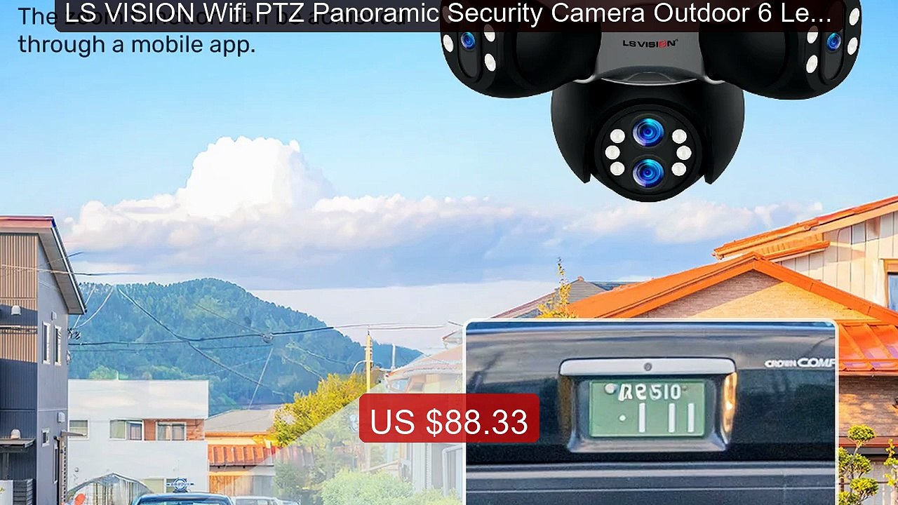 LS VISION Wifi PTZ Panoramic Security Camera Outdoor 6 Lens... -- Top Pick 2026 | Unbeatable Price!