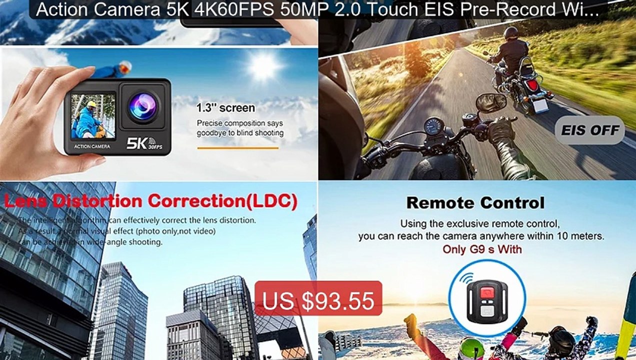 Action Camera 5K 4K60FPS 50MP 2.0 Touch EIS Pre-Record Wireless Mi... -- Best Deal 2026 | Shop Now!