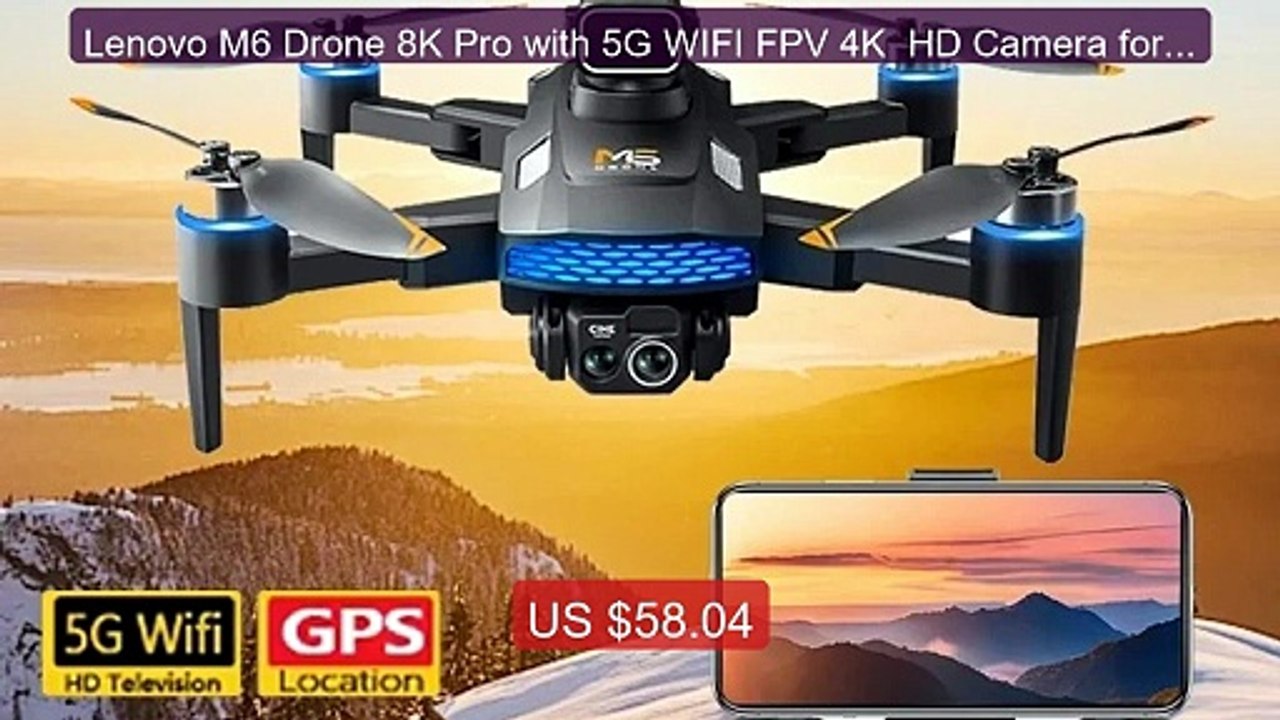 Lenovo M6 Drone 8K Pro with 5G WIFI FPV 4K  HD Camera for Professio... -- Top Rated 2026 | Buy Now!