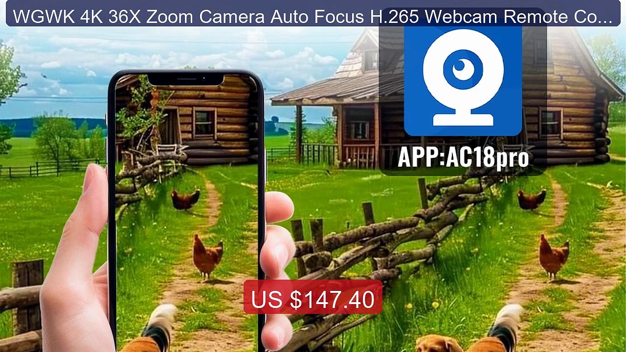WGWK 4K 36X Zoom Camera Auto Focus H.265 Webcam Remote Control... -- Hot Deal 2026 | Limited Offer!