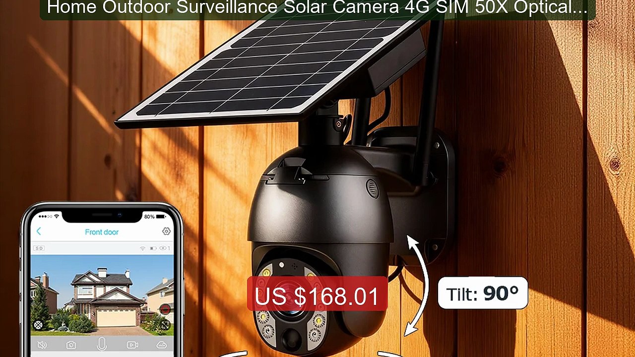 Home Outdoor Surveillance Solar Camera 4G SIM 50X Optical Zoom... -- Best Buy 2026 | Great Quality!