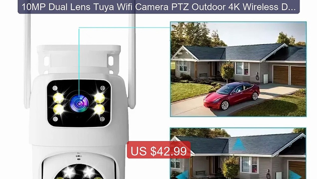 10MP Dual Lens Tuya Wifi Camera PTZ Outdoor 4K Wireless Dual ... -- Amazing Value 2026 | Must Have!