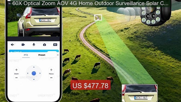 60X Optical Zoom AOV 4G Home Outdoor Surveillance Solar Camer... Amazing Value 2026 | Must Have!