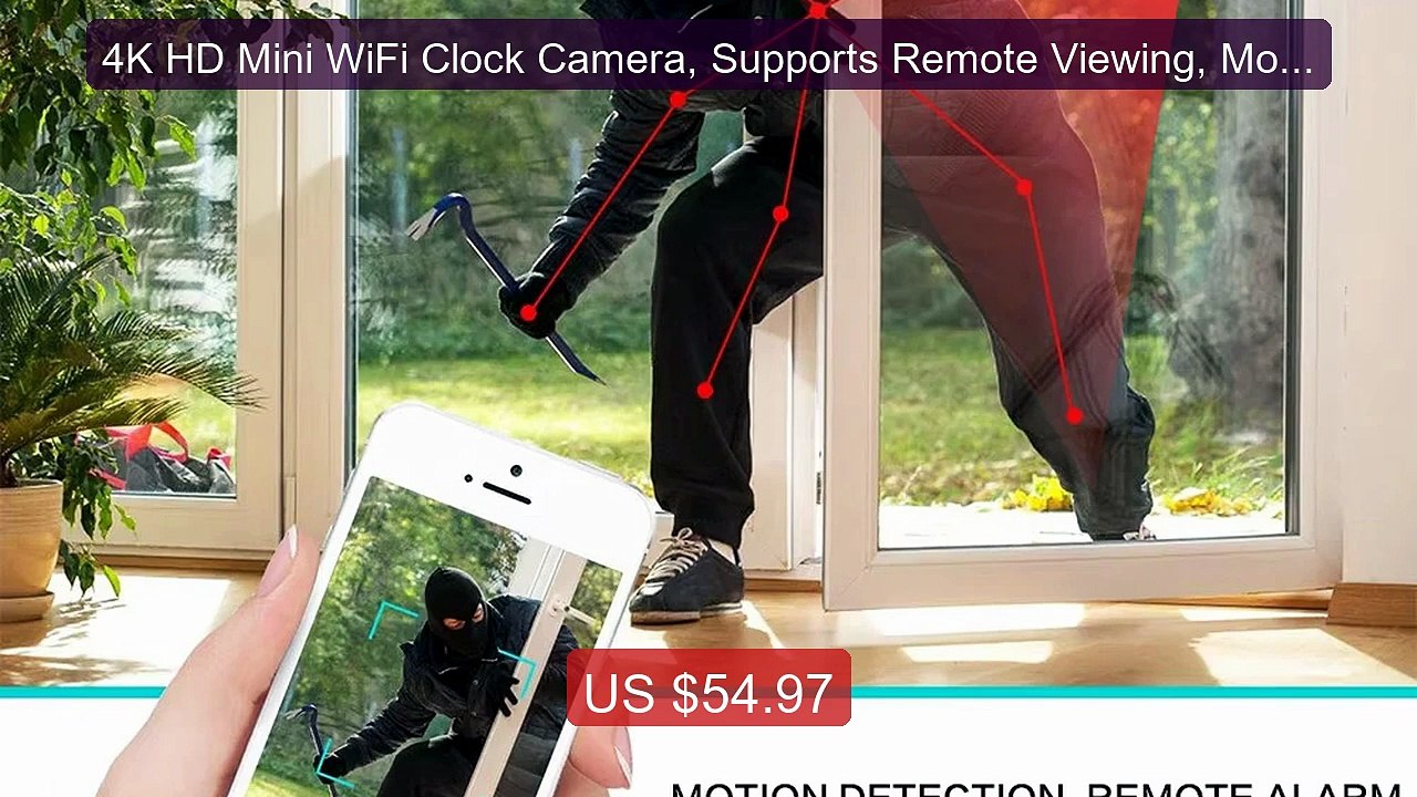 4K HD Mini WiFi Clock Camera, Supports Remote Viewing, Mobile Dete... -- Best Deal 2026 | Shop Now!