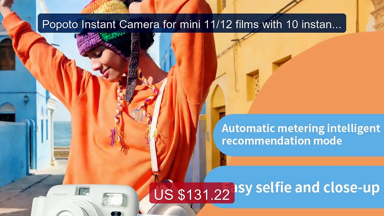 Popoto Instant Camera for mini 11/12 films with 10 instant mini fi... -- Best Deal 2026 | Shop Now!