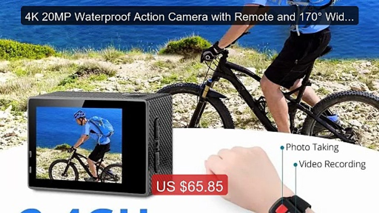 4K 20MP Waterproof Action Camera with Remote and 170° Wide An... -- Amazing Value 2026 | Must Have!