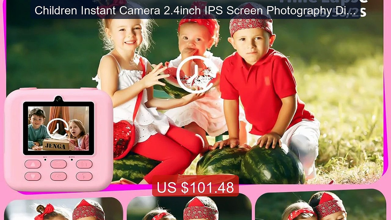 Children Instant Camera 2.4inch IPS Screen Photography Digital... -- Hot Deal 2026 | Limited Offer!
