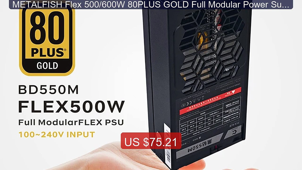 METALFISH Flex 500/600W 80PLUS GOLD Full Modular Power Supply ... -- Hot Deal 2026 | Limited Offer!