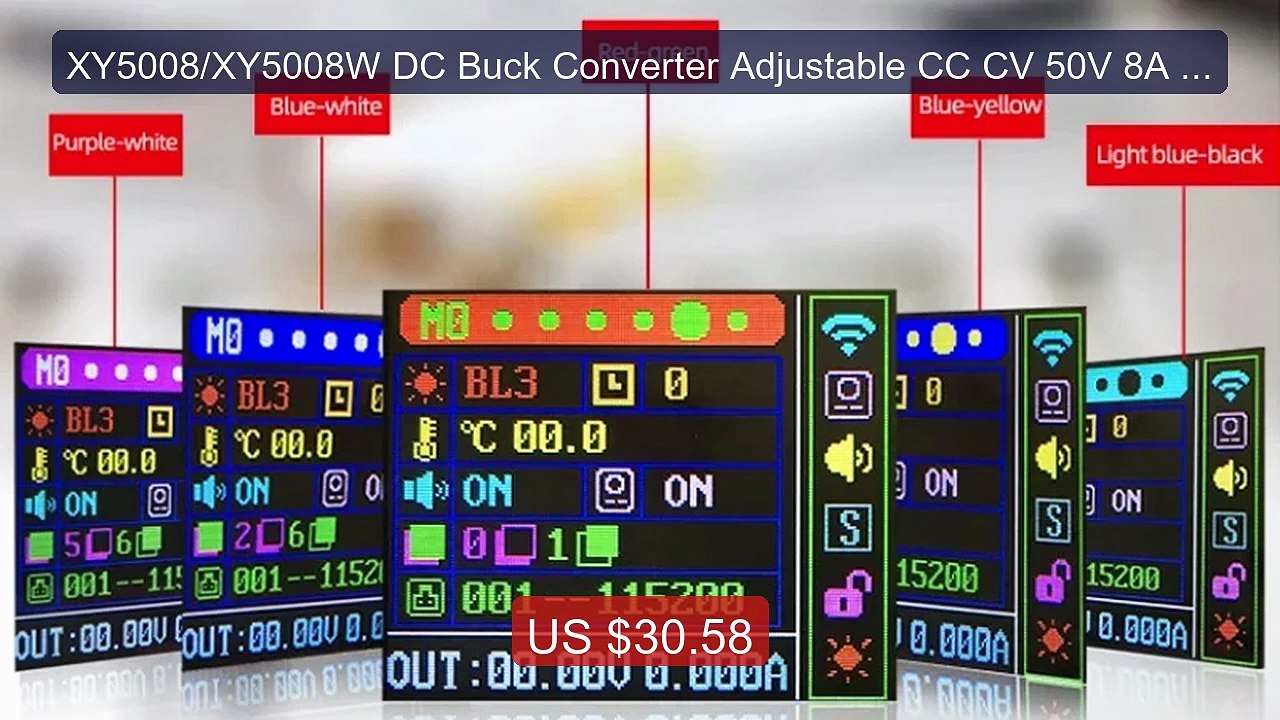 XY5008/XY5008W DC Buck Converter Adjustable CC CV 50V 8A 400W ... -- Hot Deal 2026 | Limited Offer!
