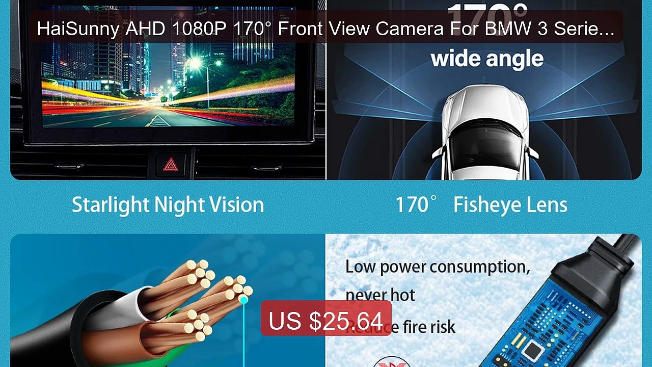 HaiSunny AHD 1080P 170° Front View Camera For BMW 3 Series F30 GT ... -- Best Deal 2026 | Shop Now!