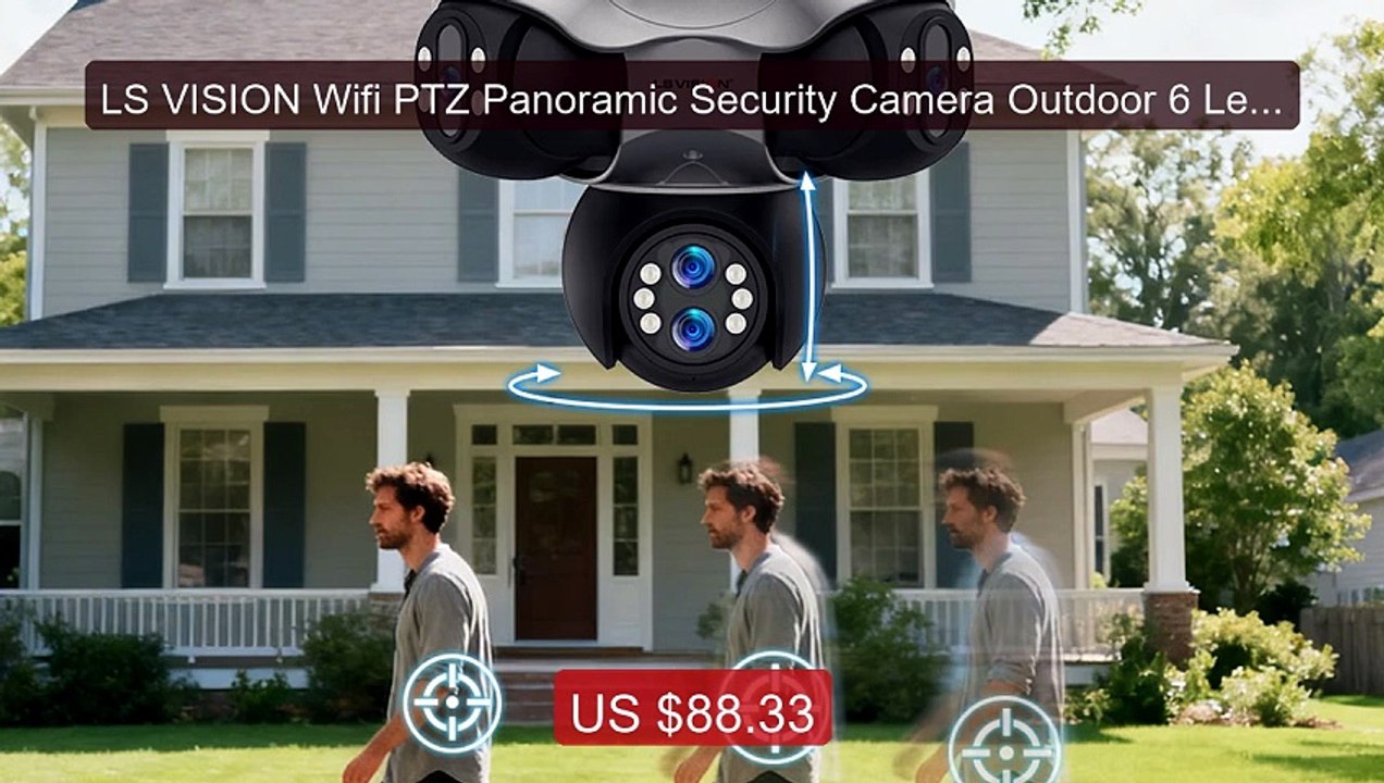 LS VISION Wifi PTZ Panoramic Security Camera Outdoor 6 Lens... -- Top Pick 2026 | Unbeatable Price!