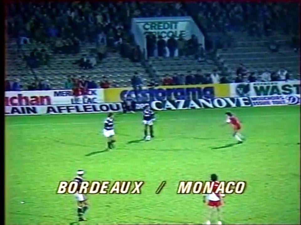 BORDEAUX - MONACO - 1986 - SAISON 1986/1987 -