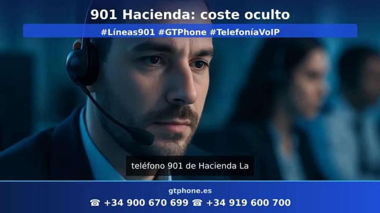 Coste de llamada al teléfono 901 de Hacienda