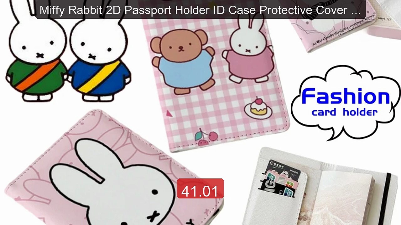 Miffy Rabbit 2D Passport Holder ID Case Protective Cover Portable O... -- Top Rated 2026 | Buy Now!