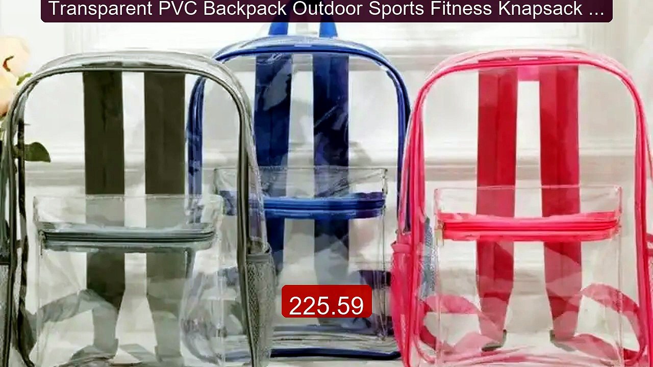 Transparent PVC Backpack Outdoor Sports Fitness Knapsack Large Cap... -- Best Deal 2026 | Shop Now!