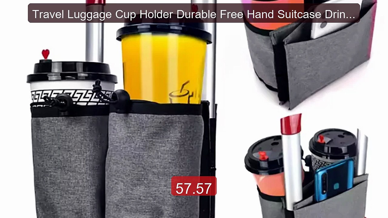 Travel Luggage Cup Holder Durable Free Hand Suitcase Drink Bag Trav... -- Top Rated 2026 | Buy Now!