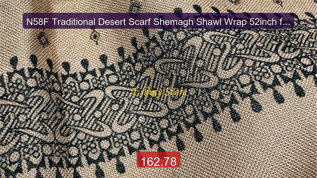 N58F Traditional Desert Scarf Shemagh Shawl Wrap 52inch for M... -- Amazing Value 2026 | Must Have!