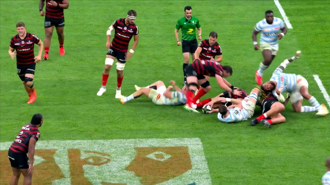 TOP 14 - Essai de Antoine DUPONT (ST) - Stade Toulousain - Racing 92