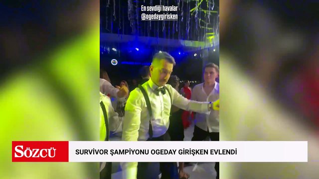 Survivor şampiyonu Ogeday Girişken evlendi: Renkli düğünden görüntüler